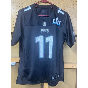 Carson Wentz #11 Philadelphia Eagles Super Bowl LII Jersey Black Sz Medium